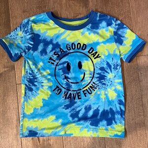 George Kids Vibrant Blue and Yellow Tee